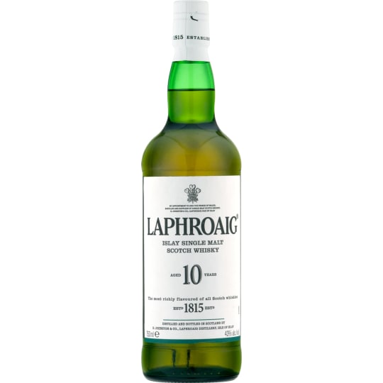 Laphroaig Islay Single Malt Scotch Whisky 10 Year - 750mL - 