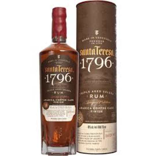 Santa Teresa 1796 Coffee Cask 750ml - Arabica Coffee Cask Finish. Rum.