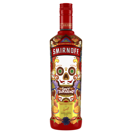 Smirnoff Spicy Tamarind Flavored Vodka - 750mL - Expertly infused with the exciting taste of tangy tamarind, Mexican chiles and a hint of lemon, this vodka specialty spirit is triple distilled and ten times filtered for clarity and smoothness. Smirnoff Spicy Tamarind is delicious on its own or mixed in classic cocktails for an adventurous night with your friends.