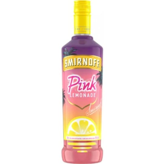 Smirnoff Pink Lemonade Flavored Vodka - 750mL - Smirnoff has infused this vodka with red berries—specifically, strawberries and raspberries. The sweetness balances out the tart lemon flavor perfectly, making sure neither flavor overpowers the other.
