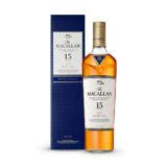 Macallan Double Cask 15 Year - 750mL - The Macallan Double Cask 15 Year Old is a highly regarded single malt Scotch whisky. It is matured for 15 years in a harmonious blend of American and European sherry-seasoned oak casks.