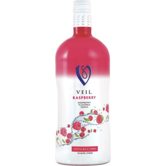 1.75L - Veil Raspberry Vodka - Veil Raspberry Vodka is a sweet and tart American-distilled spirit, crafted for a smooth, refreshing finish. Distilled five times from grain and charcoal-filtered, it provides an ideal, fruity base for exotic martinis, specialty cocktails, or mixed drinks