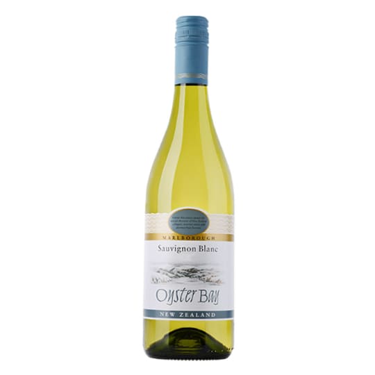 Oyster Bay Sauvignon Blanc - 750mL - Oyster Bay Sauvignon Blanc is a Marlborough, New Zealand Sauvignon Blanc bursting with notes of passion fruit, grapefruit, lime, and fresh-cut herbs. Bright acidity and a crisp, citrus-driven finish make it lively and refreshing.  A benchmark New Zealand Sauvignon Blanc, it delivers vibrant flavor and consistent quality, making it an excellent choice for seafood, salads, and light appetizers.