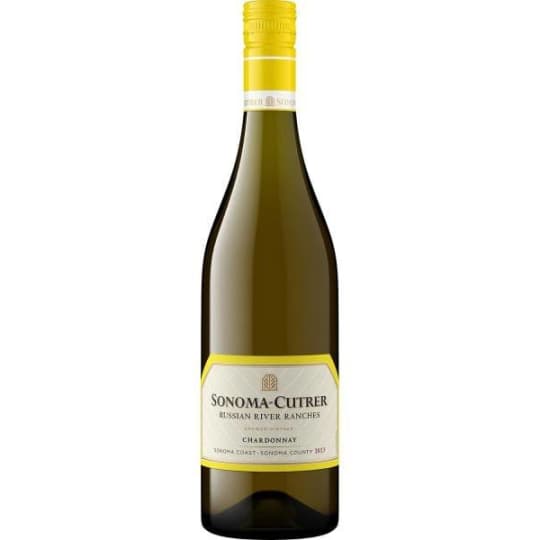 Sonoma-Cutrer Chardonnay - 750mL - Sonoma-Cutrer Russian River Ranches Chardonnay is a classic Russian River Valley Chardonnay showcasing the region’s balance of richness and freshness. It offers notes of pear, apple, Meyer lemon, and white peach, layered with subtle vanilla, toast, and well-integrated oak, with bright acidity and a smooth, elegant finish.  It stands out as a benchmark Russian River Chardonnay, delivering the signature combination of ripe fruit, refined texture, and cool-climate precision that defines Sonoma-Cutrer’s style.