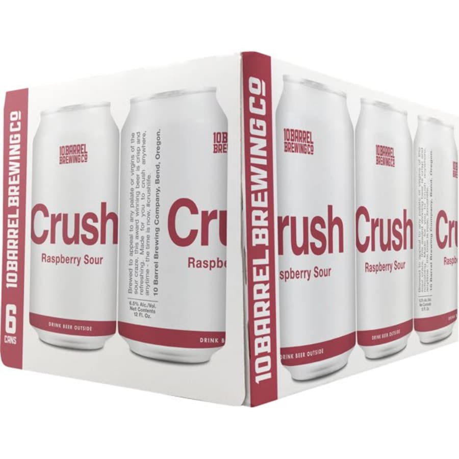 10 Barrel Brewing Co. Raspberry Sour Crush 6x 12oz Cans - 10 Barrel Brewing Co. Raspberry Sour Crush\n