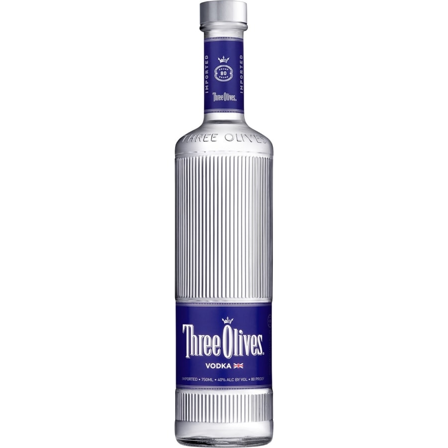 THREE OLIVES VODKA 750ML - 