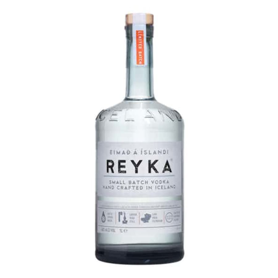 Reyka Vodka 750 ml - Reyka Vodka is a hand-crafted vodka from the Icelandic coast. It's made from barley grains and filtered through lava rock. The distillery is powered by underground volcanoes to create an eco-friendly and elegant artisanal vodka.