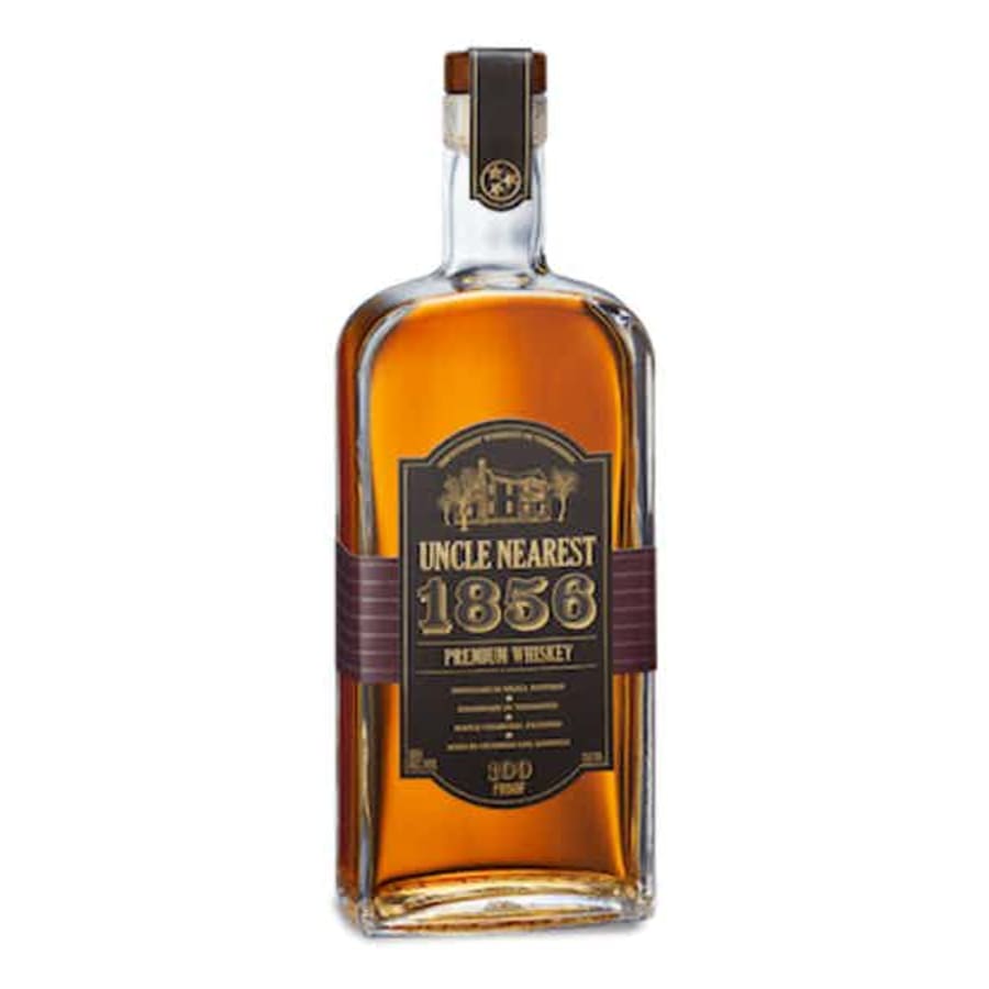 Uncle Nearest 1856 Premium Whiskey 750 ml - Uncle Nearest 1856 Premium Whiskey is made with local Tennessee grains and has a spicy finish from its maple charcoal filters. An awe-inspiring whiskey named for Nathan "Nearest" Green, a former slave who taught Jack Daniel how to distill.