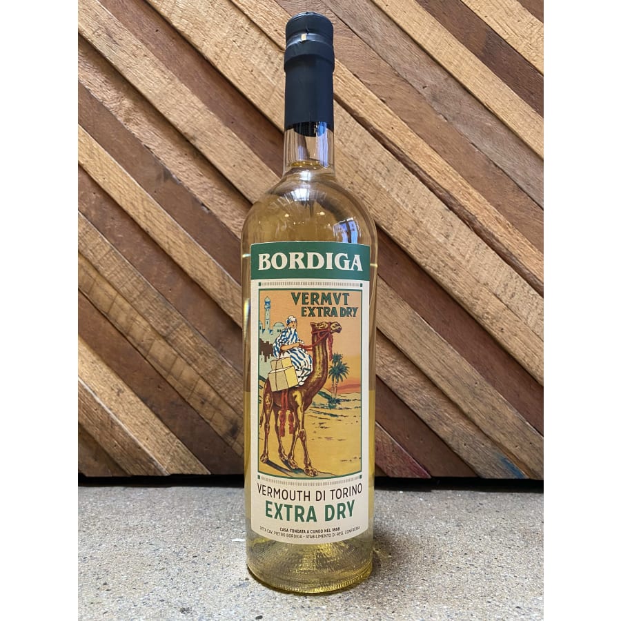 Bordiga Vermouth Extra Dry 750 ML - Full bottle size. Similar to their classic Bianco, Bordiga's Extra Dry is a balanced white vermouth with 30 hand-harvested botanicals. This lower-sugar version is a better bet for a classic Martini as well as a nice aperitif with soda for those who like it aromatic but a little dryer.