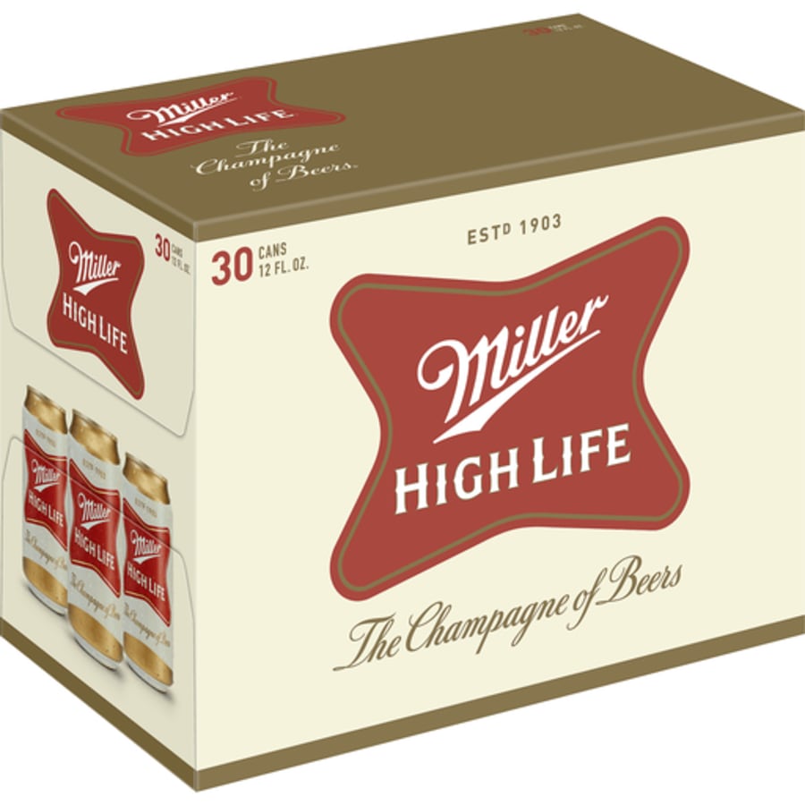MILLER HIGHLIFE 12OZ 30 CAN - 