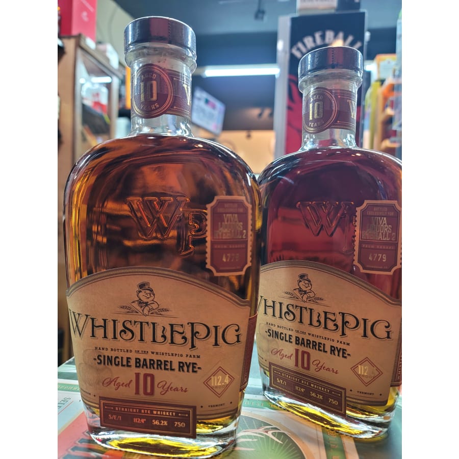 Whistlepig Single barrel Rye ball No 2 - Explore this amazing single barrel that stands up with spice and sweetness on your tongue , bottled at 116.2 pf this amazing 10 year rye whiskey cam be sipped neat or on ice . Pair it with a dry Cranberry or cheese and it won't let you down either . Here's to some memorable time with family and friends with whistlepig ! And yes only 42 bottles available for grab so HURRY UP.