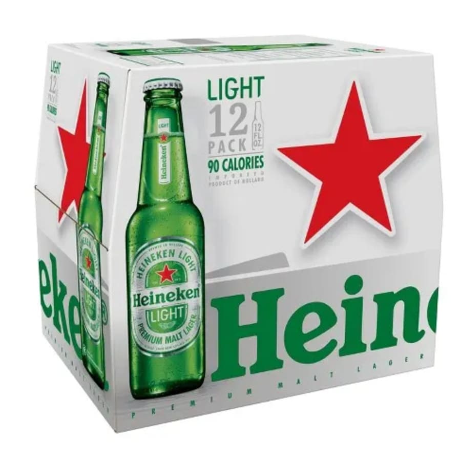 HEINEKEN LIGHT BOTTLE 12PK 12 oz HEINEKEN LIGHT BOTTLE 12PK 12 oz -