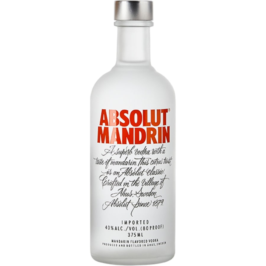 ABSOLUT MANDRIN VODKA 375ML - 