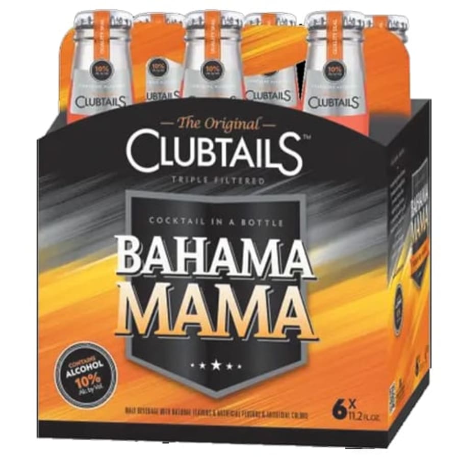 CLUBTAILS BAHAMA MAMA 12OZ 6PK BTL CLUBTAILS BAHAMA MAMA 12OZ 6PK BTL -