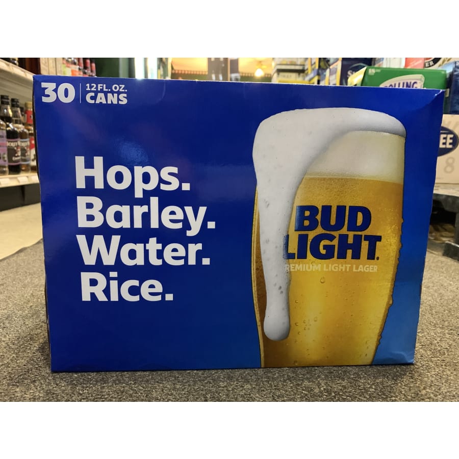 BUD LIGHT - 30PK CAN - 12 OZ Delivery in Williamstown, MA