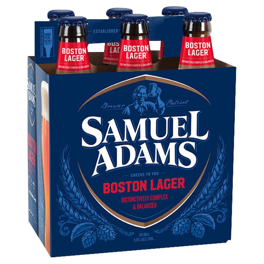 SAM ADAMS - BOSTON LAGER 6PK BTL - 12 OZ - SAM ADAMS - BOSTON LAGER - 12 OZ