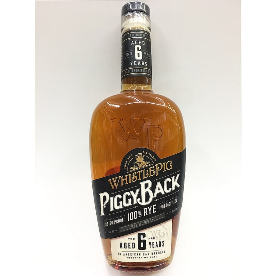 WHISTLE PIG - PIGGY BACK 6YR RYE - .750L - WHISTLE PIG - PIGGY BACK 6YR RYE - .750L