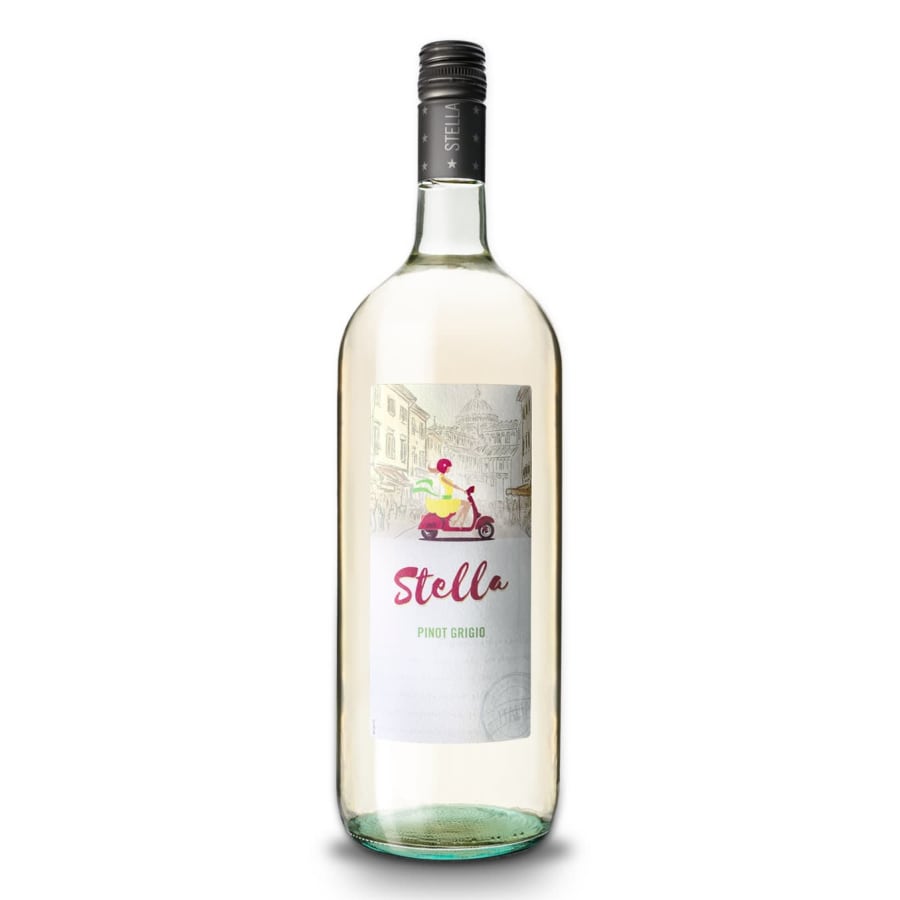 Stella Pinot Grigio 750ml - Stella means star in Italian and this Pinot Grigio is picked, pressed and fermented in Northeastern, Italy, known for world-class Pinot Grigio. 