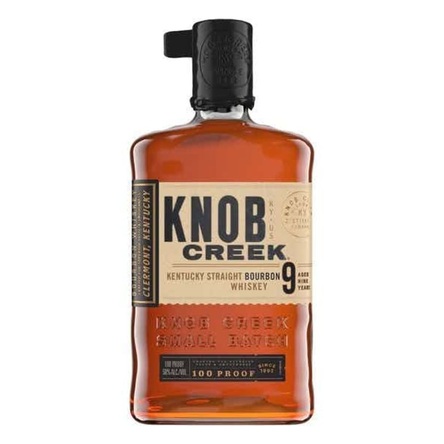 Knob Creek Kentucky Straight Bourbon Whiskey 750 ml - Knob Creek is the big brother of Kentucky bourbons. Aged nine years, it's older by a couple of years. This hand-crafted bottle boasts of woody, full-bodied personality.