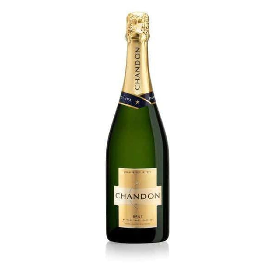 Chandon Brut Sparkling 750ml - Chandon Brut Sparkling is a crisp California triad of grape varietals: Chardonnay, Pinot Noir and Pinot Meunier. Enjoy hints of tree fruit, citrus and nuts.