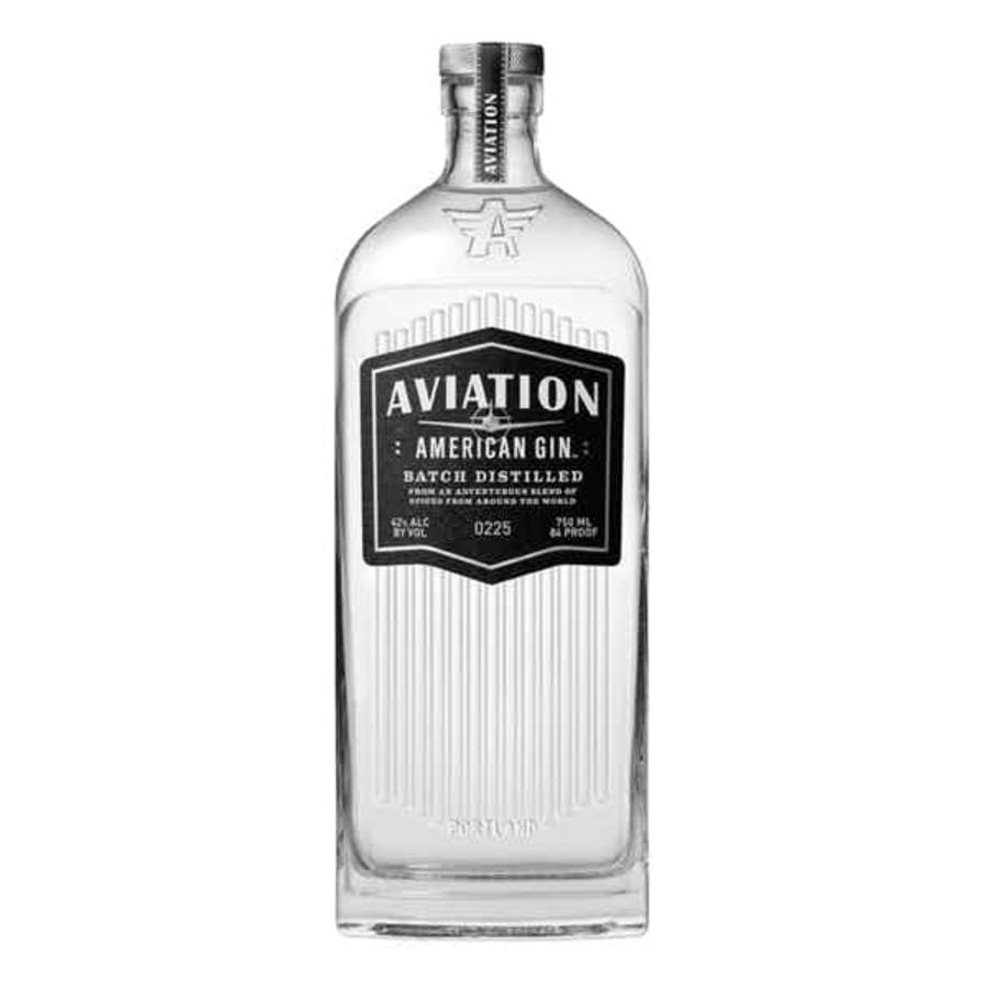 Aviation Gin 750 ml - Aviation American Gin is a trend-setter that takes the traditional to the next level of spice flavor. Here you'll find seven herbs - juniper, elettaria cardamom, lavender, sarsaparilla, coriander, anise seed and dried orange peel - for a wild Pacific Northwest character. A star American gin owned by Ryan Reynolds and beloved by all.