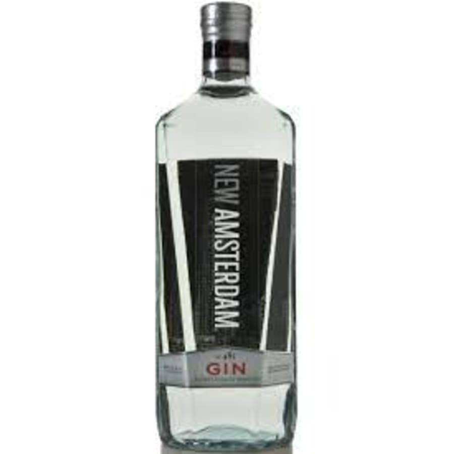 New Amsterdam Gin 1.75 L - New Amsterdam Gin is a New-Western style gin that's builds on orange, lime, vanilla, juniper and anise flavors. Oily and sweet, this well-balanced gin brings something new to the palate.