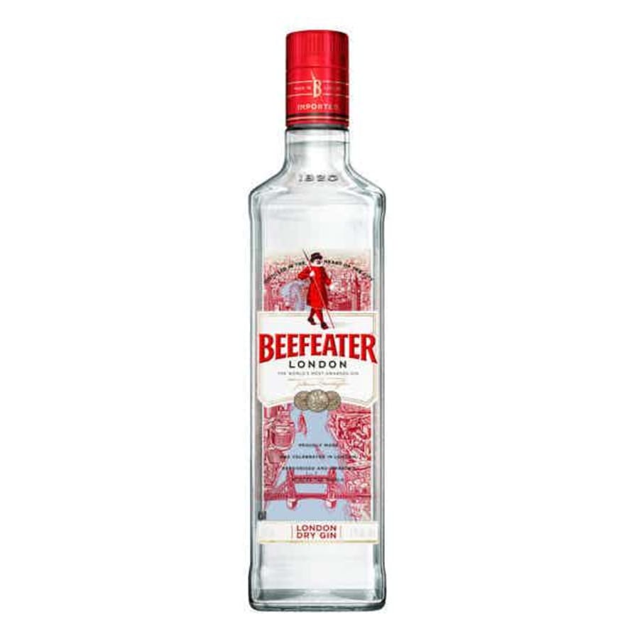 Beefeater London Dry Gin 750 ml - Since 1863, Beefeater London Dry Gin is a trusty go-to bottle. Mixed with 9 botanicals just south of the River Thames, it's spicy and fruity - and British as can be.