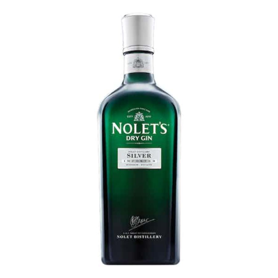 NOLET'S Silver Gin 750 ml - Nolet's Silver Gin is a new-fashioned gin from the Nolet family in Holland. Hand-crafted, this secret recipe is known to have juniper, peach, Turkish rose and raspberry. 11 generations of distilling expertise make this garden-fresh gin to perfection.