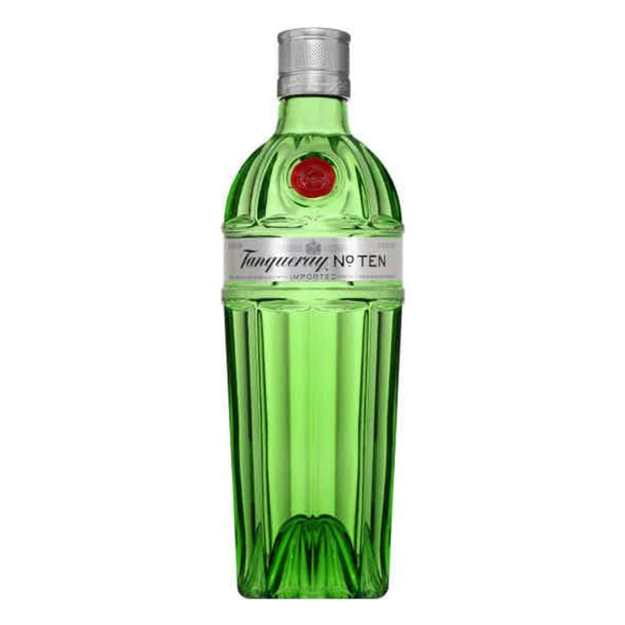 Tanqueray No. Ten Gin 750 ml - Tanqueray No. Ten Gin gets is reputation from its “Tiny Ten” copper pot still. Hand-crafted, this Scottish recipe makes use of whole citrus fruits and dark spices. Originally created by Charles Tanqueray, a clergyman's son.