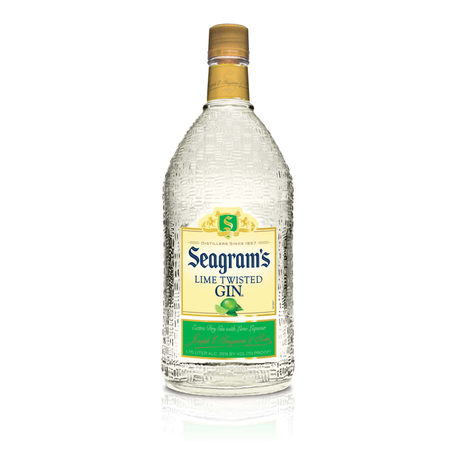 Seagram's Extra Lime 1.75 L - Seagram's Gin Lime Twist is an award-winning spirit twisted with the fresh tang of lime and notes of citrus, juniper and angelica. Truly invigorating.