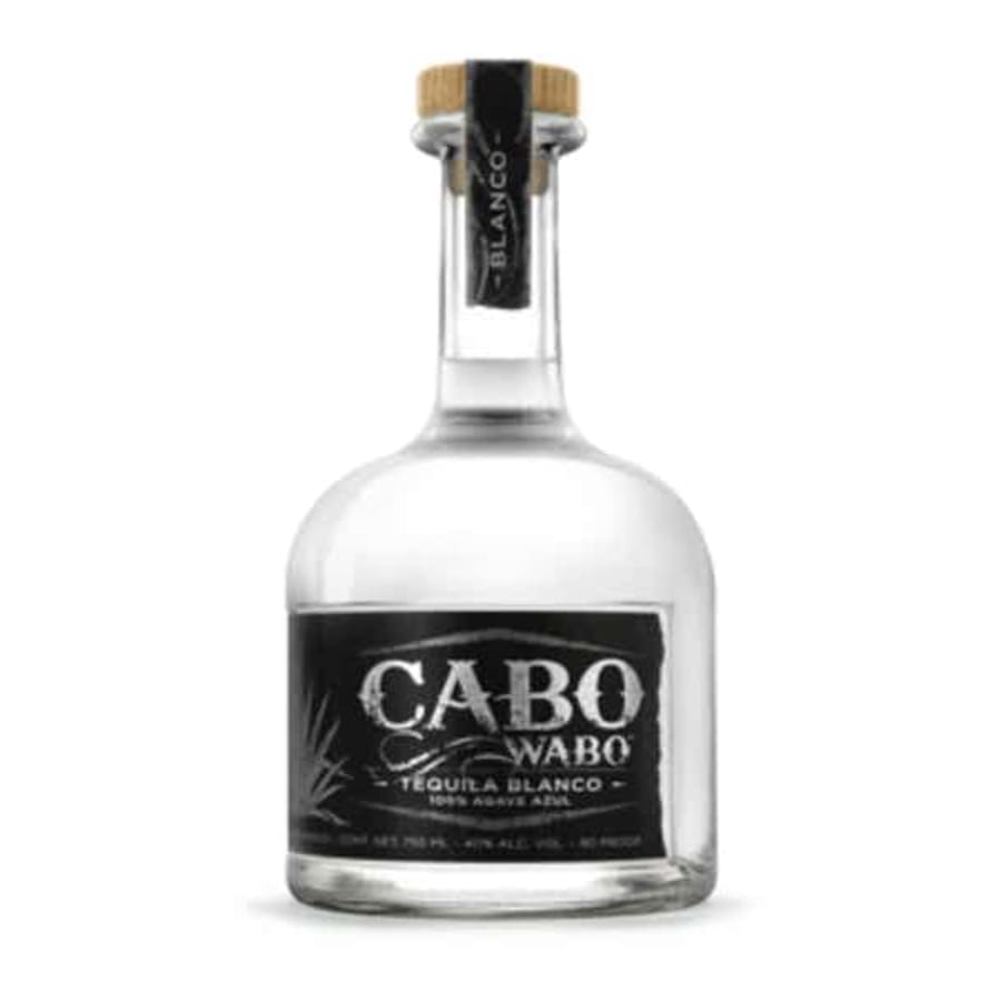 Cabo Wabo Blanco 750 ml - Cabo Wabo Blanco is made from 8-12 year-old Weber blue agave that's double-distilled for a spicy finish.  Founded by rock musician Sammy Hagar.
