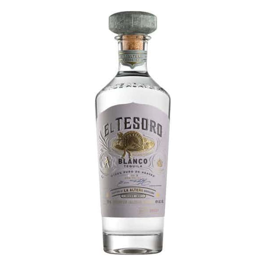 El Tesoro Blanco Tequila 750 ml - El Tesoro Reposado Tequila is an old-fashioned tequila that focuses on the bright agave flavor. Hand-cooked agaves are then stone-crushed before getting distilled.