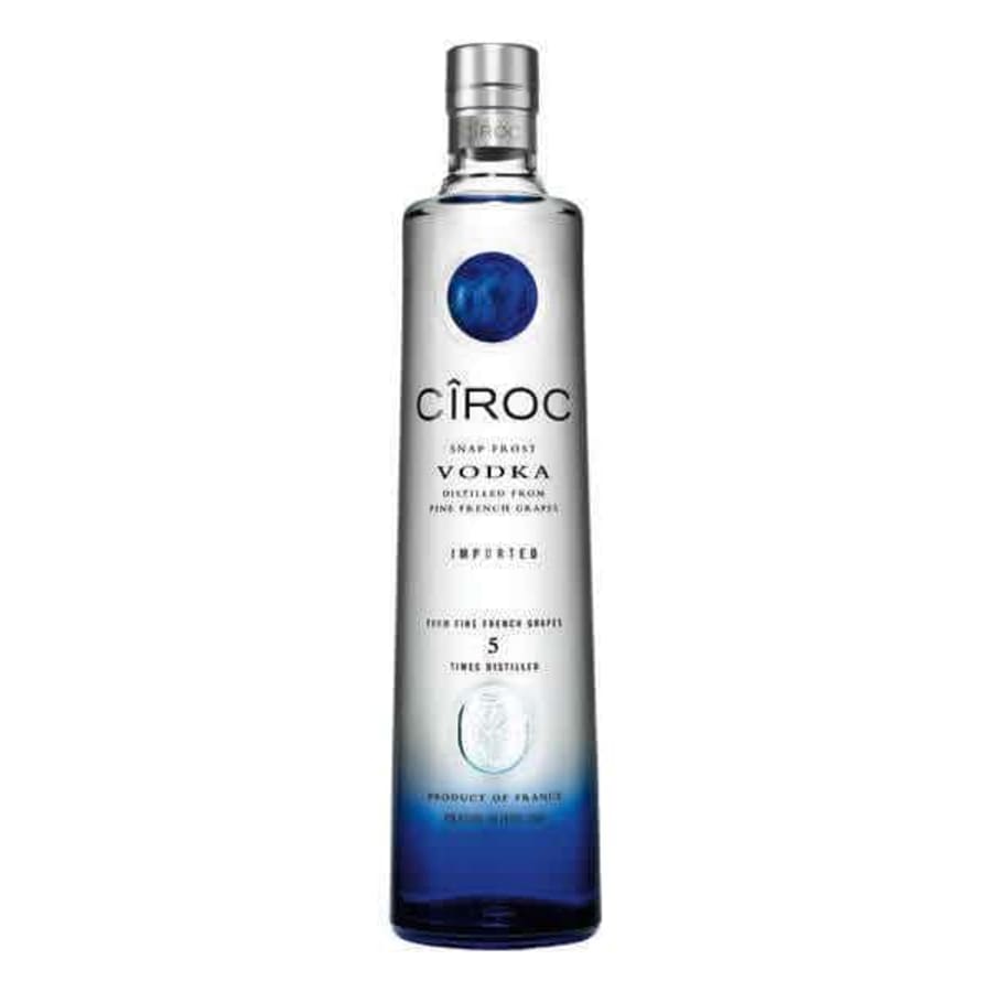 Ciroc Vodka 750 ml - Ciroc Vodka is a five times distilled French vodka using grapes from the Gaillac and Cognac region. Enjoy its one-of-a-kind sleek sipping.