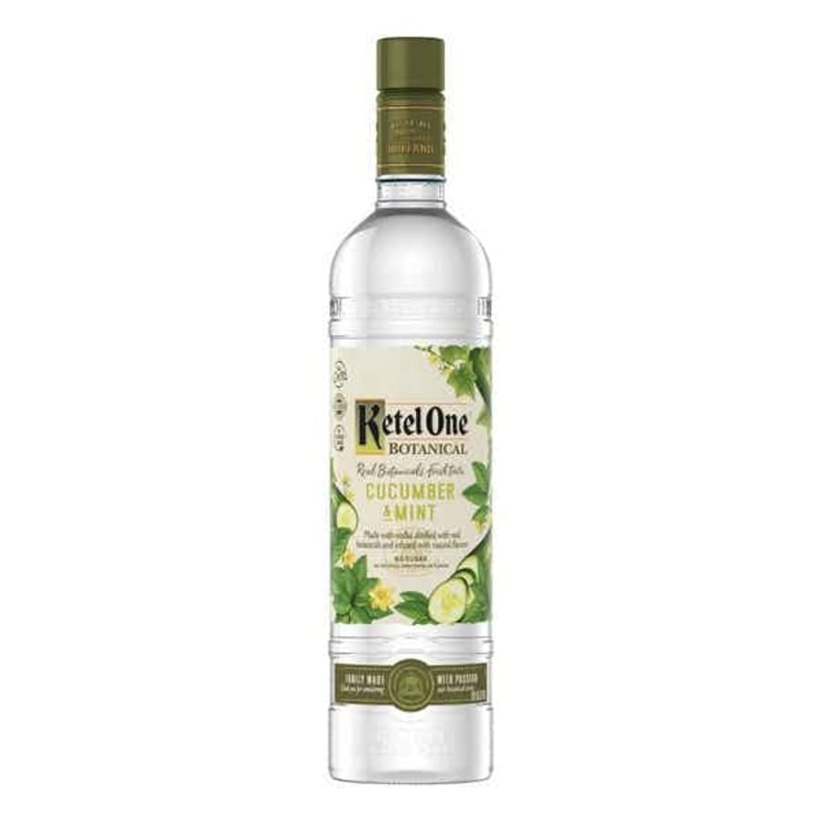 Ketel One Botanical Cucumber and Mint 750 ml - With 11 generations of distilling expertise, no wonder it's so good. Ketel One Botanical Cucumber and Mint is based on their winter-wheat vodka and then polished with garden-fresh cucumbers and mint.