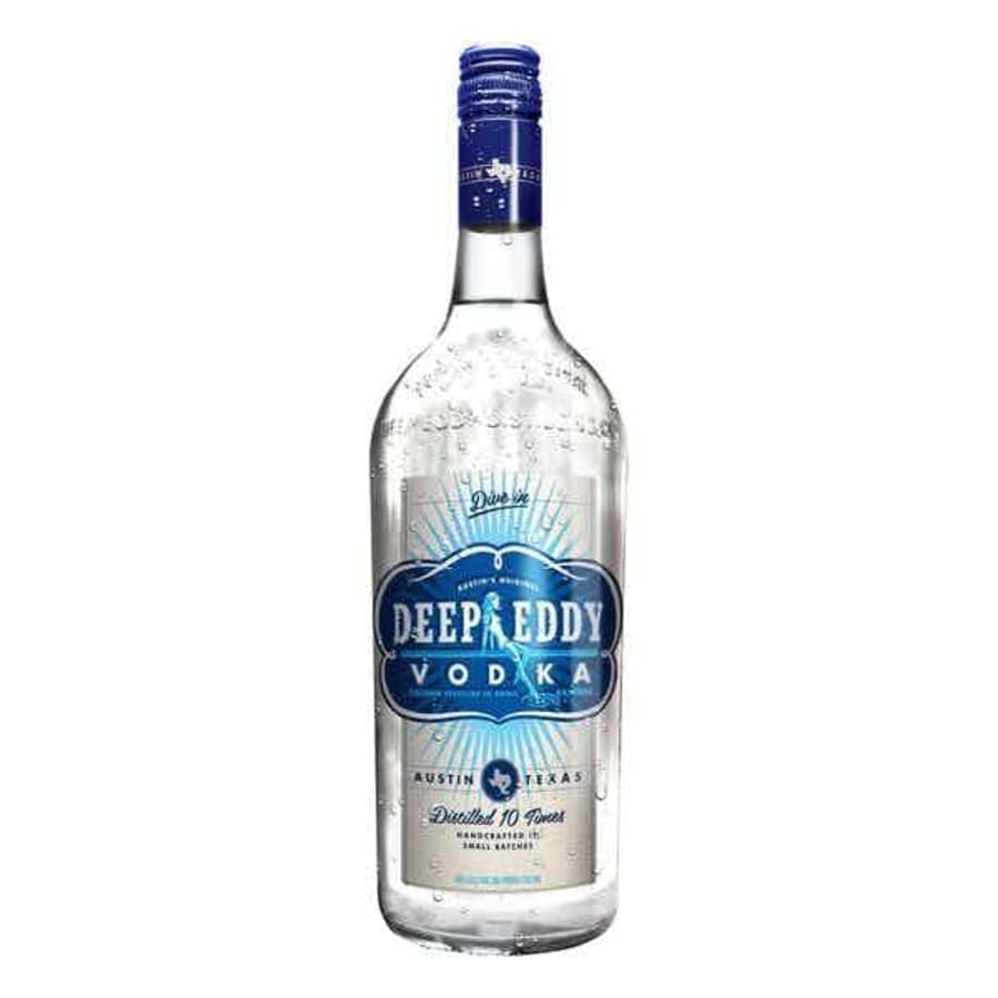 Deep Eddy Vodka 750 ml - Deep Eddy Vodka is a suave vodka that's 10x distilled. It's crafted with corn-based vodka and Texas water by Deep Eddy Pool near Austin.