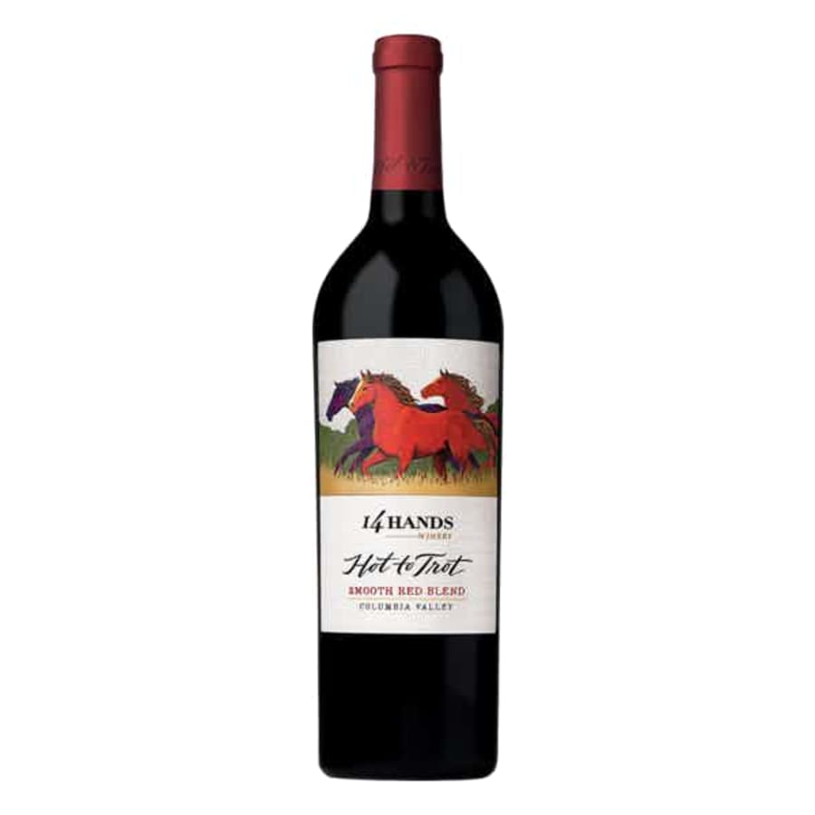 14 Hands Hot to Trot Red Blend 750ml - 14 Hands Hot to Trot steers you into tannin-subtle flavor. Black fruit, oak, vanilla are just a handful of the seductive finds.