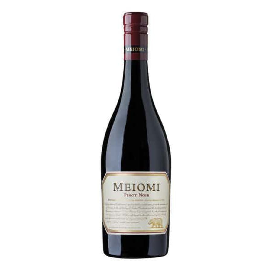Meiomi Pinot Noir 750ml - Aged in French oak barrels, Meiomi Pinot Noir is an elegant smoky charmer. Ruby-red with bright notes of oak, vanilla, red fruit and blackberry.