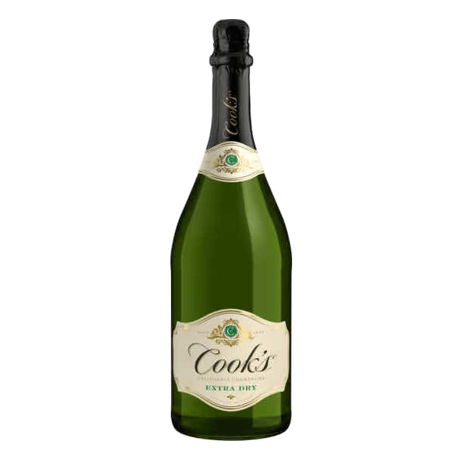 Cook's California Champagne Extra Dry 750ml - A California beauty, the Cook's Extra Dry has stone-fruit flavors and a dry-forward taste that never oversteps.