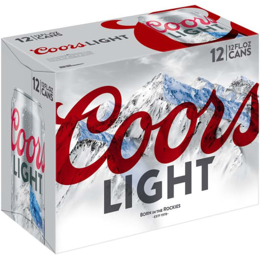 Coors Light Lager Beer 12x 12oz Cans Delivery in Cypress, CA Cypress