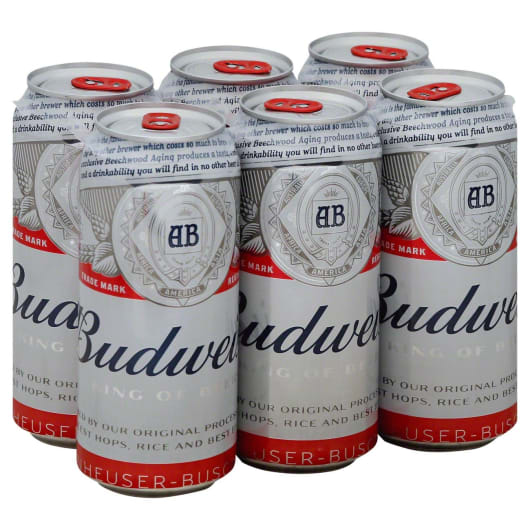 Budweiser - 6 cans / 16oz