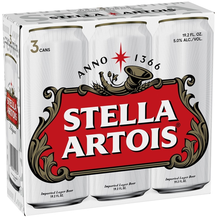 Stella Artois 3 pack 3 pack cans 19oz Delivery in Long Beach, CA