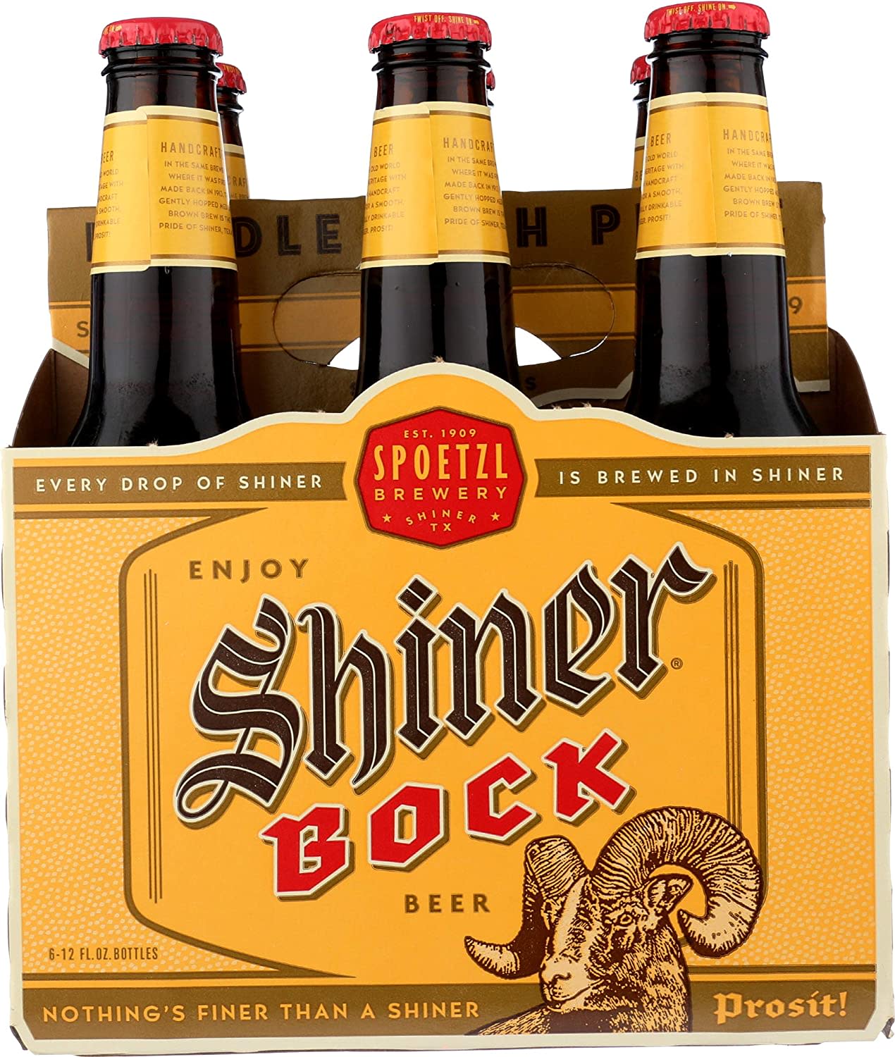 Shiner Bock 12 oz Glass Bottle