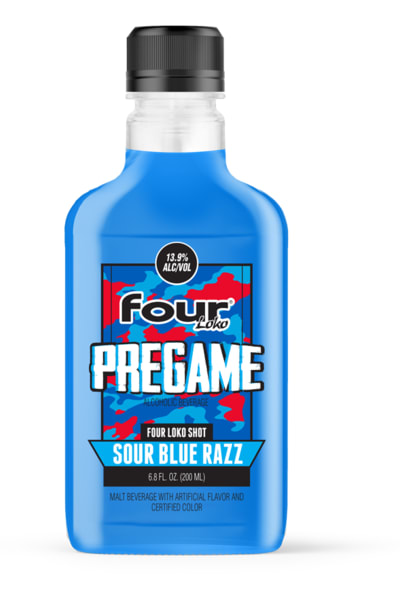 【キャプション付き】『青liquor 』一杯 Four Loko Pregame Sour Blue Razz - 200mL Delivery in Clifton, NJ