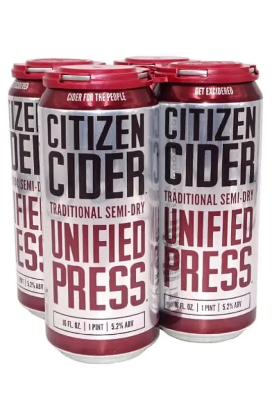 Citizen Cider Unified Press - 4 pack can Delivery in Avon, CT | Avon Super  Cellar