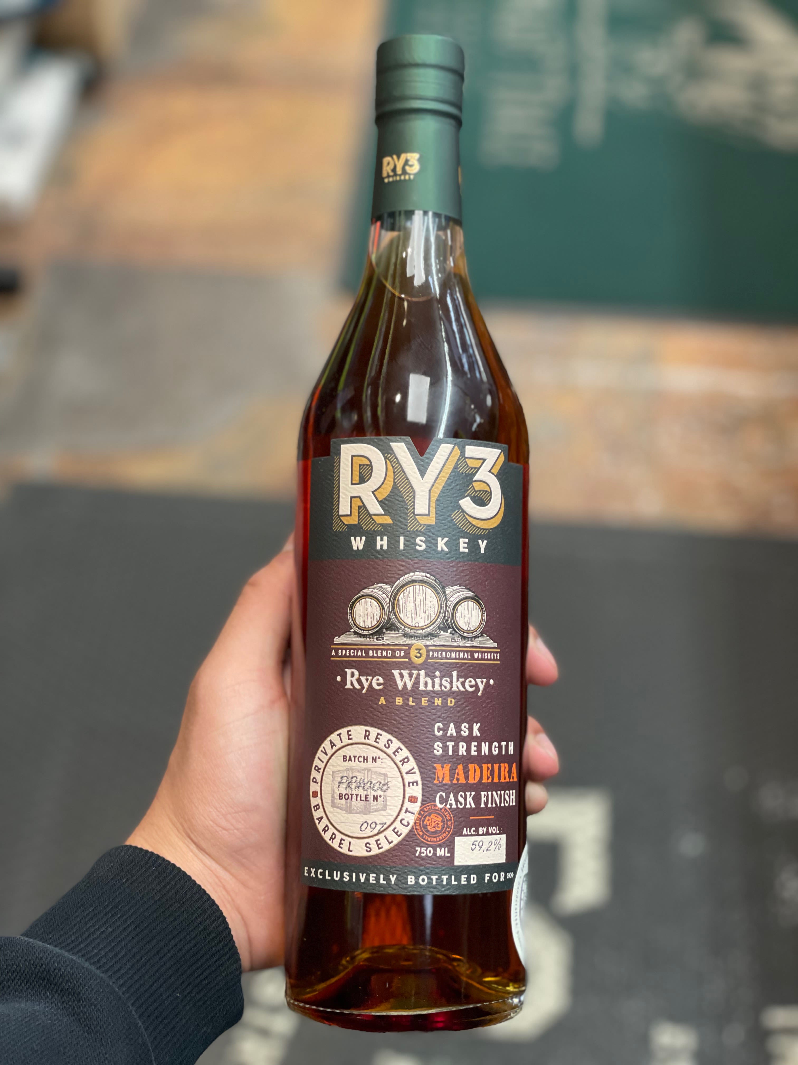 Ry3 Cask Strength Rye Whiskey (Madeira Finish) Delivery in Cypress, CA Cypress Craft Beers and