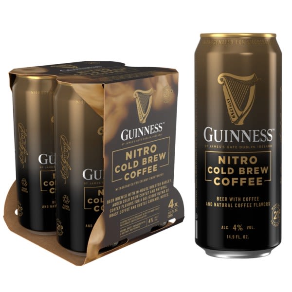 Guinness Nitro Cold Brew Coffee Stout 4 Pack 14.9oz Cans Delivery in Brooklyn, NY Thrifty