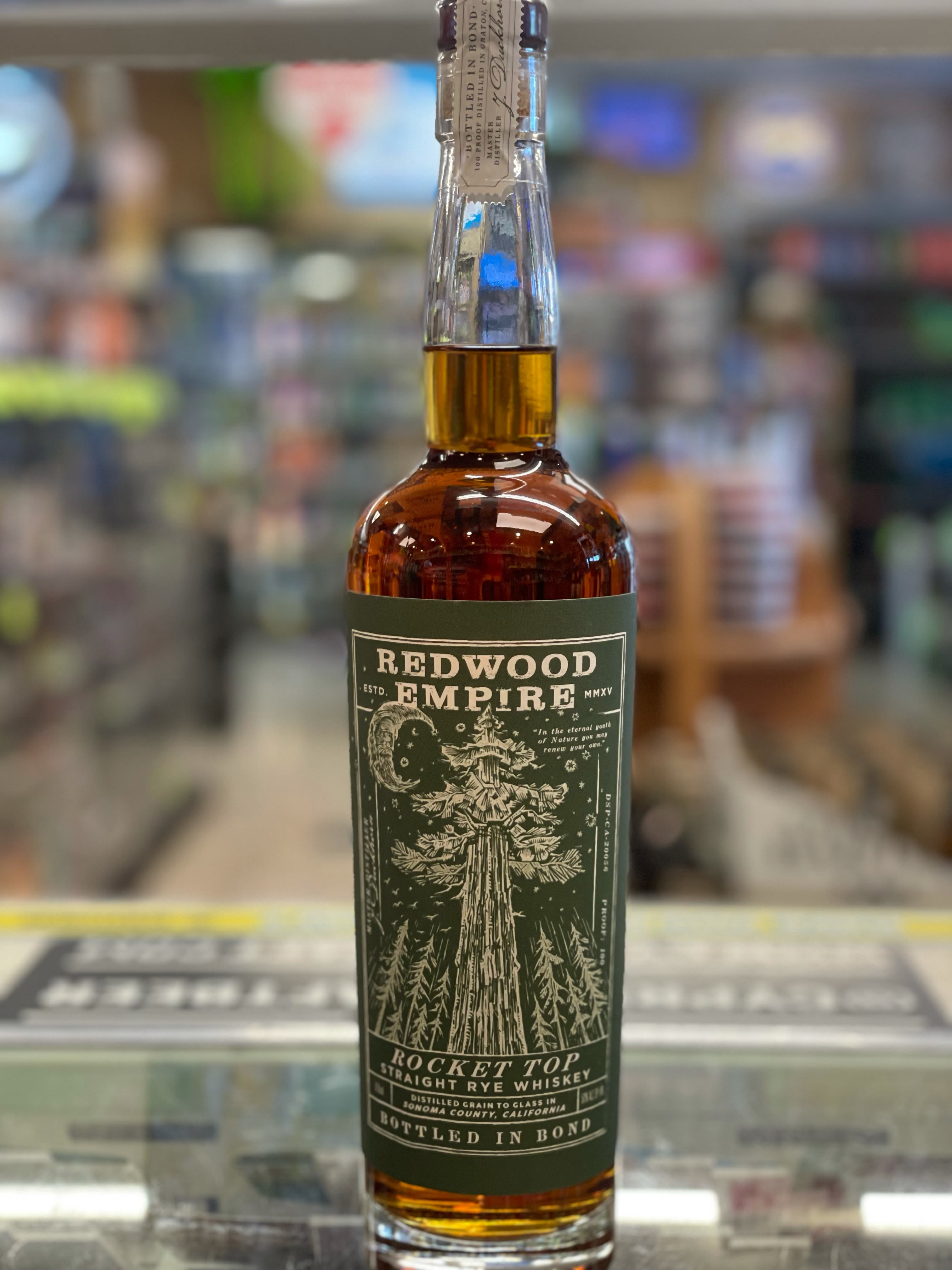 Redwood Empire Rocket Top Straight Rye Whiskey Bottled In Bond Batch 3