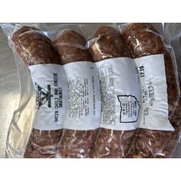 Green Chili Cheese Bratwurst - 4 pack - 1.25lbs