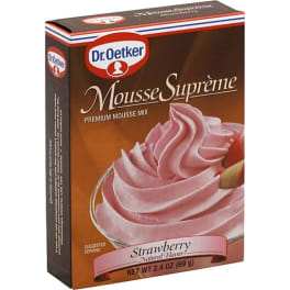 Dr Oetker Mousse Mix, Instant, Strawberry / unit