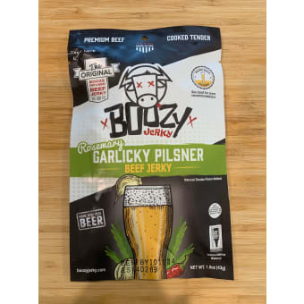 Boozy Jerky: Rosemary Garlicky Pilsner Beef Jerky